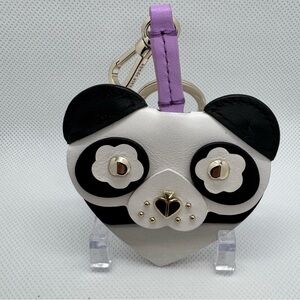 Kate Spade Black and White Panda Keychain